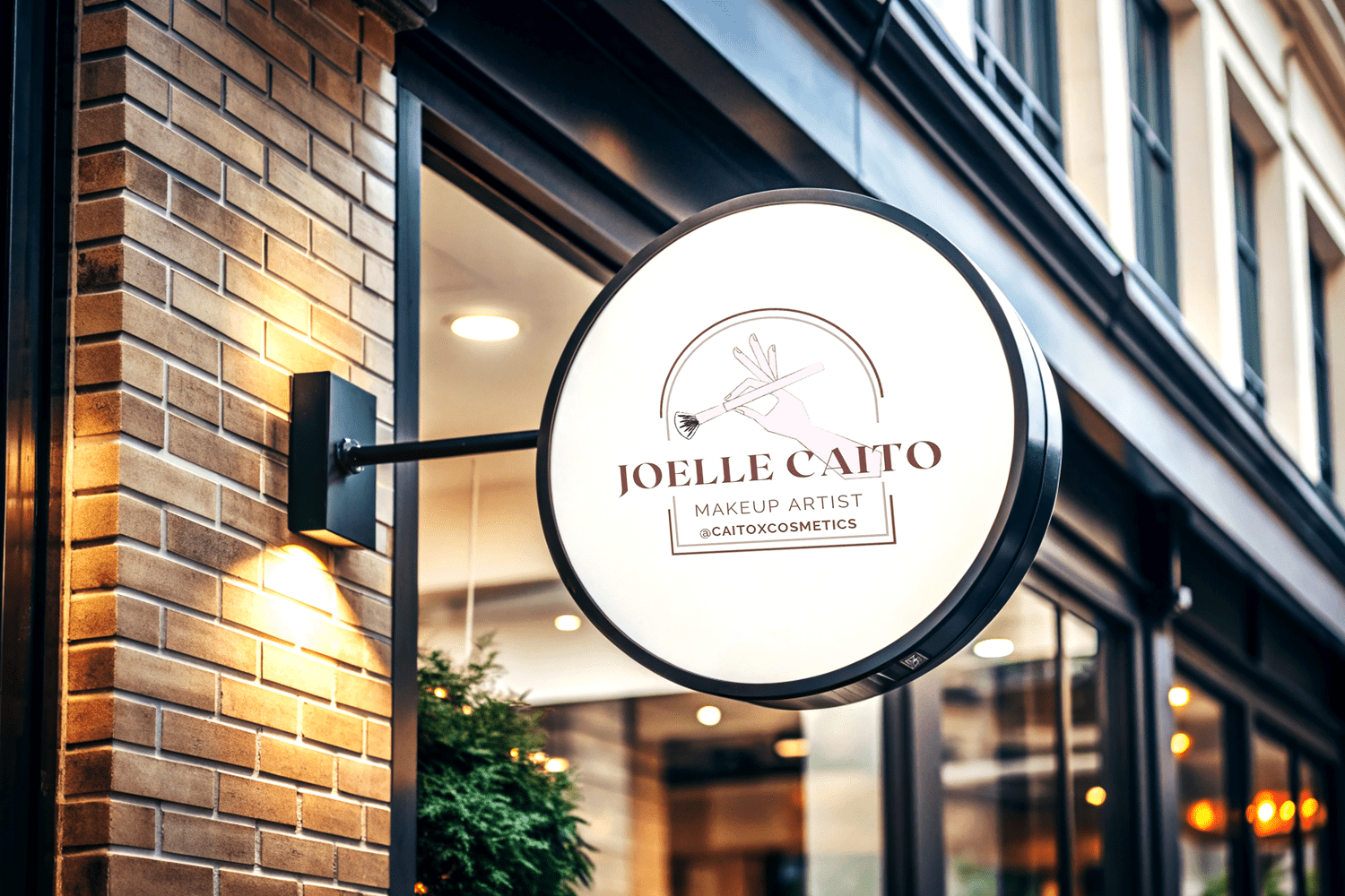 CaitoXcosmetics studio sign